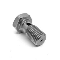 JIC 7/16"-24 Banjo Bolt with 1 mm Restrictor for Ball Bearing Turbos